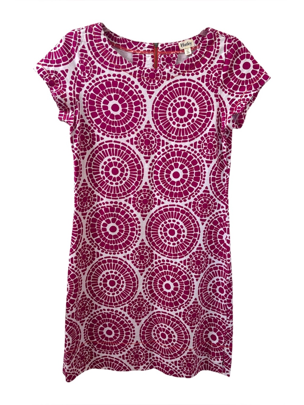 Hatley 100% Cotton Mosaic T-Shirt Mini Dress Women's Small